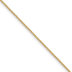 Black Bow Jewelry 0.95mm, 14k Yellow Gold, Twisted Box Chain Necklace - 1 of 4