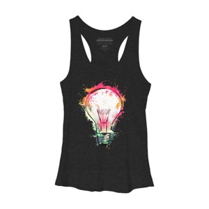 Women's Design By Humans Colorful Splash Ideas By alnavasord Racerback Tank Top - 1 of 2