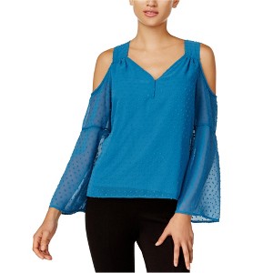 Kensie Womens Textured Peasant Blouse - 1 of 1