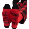 #followme Mens Pajama Pants Set with Matching Novelty Socks with Sayings - 3 Pc Mens Fall PJ Set - 4 of 4