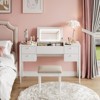 47" Makeup Vanity Desk with Mirror & Lights - 3 Lighting Modes - 5-Drawer Vanity Set with Chair - Stylish Cosmetic Storage for Bedroom - 4 of 4
