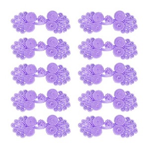 Unique Bargains Nylon Tang Suit Dress Sweater Handmade Sewing Fasteners Knot Closure Buttons 10 Sets - 1 of 4