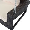 Sapphtopaz Outdoor Porch Swing Woven Couch Swing Patio Lounge Hanging Chair with Cushions and Chains Patio Swing for Garden, Terrace - 4 of 4