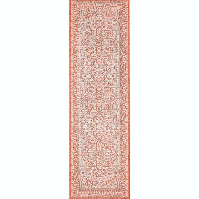 Well Woven Indoor OutdoorCelesine Fuchsia Persian Medallion Area Rug