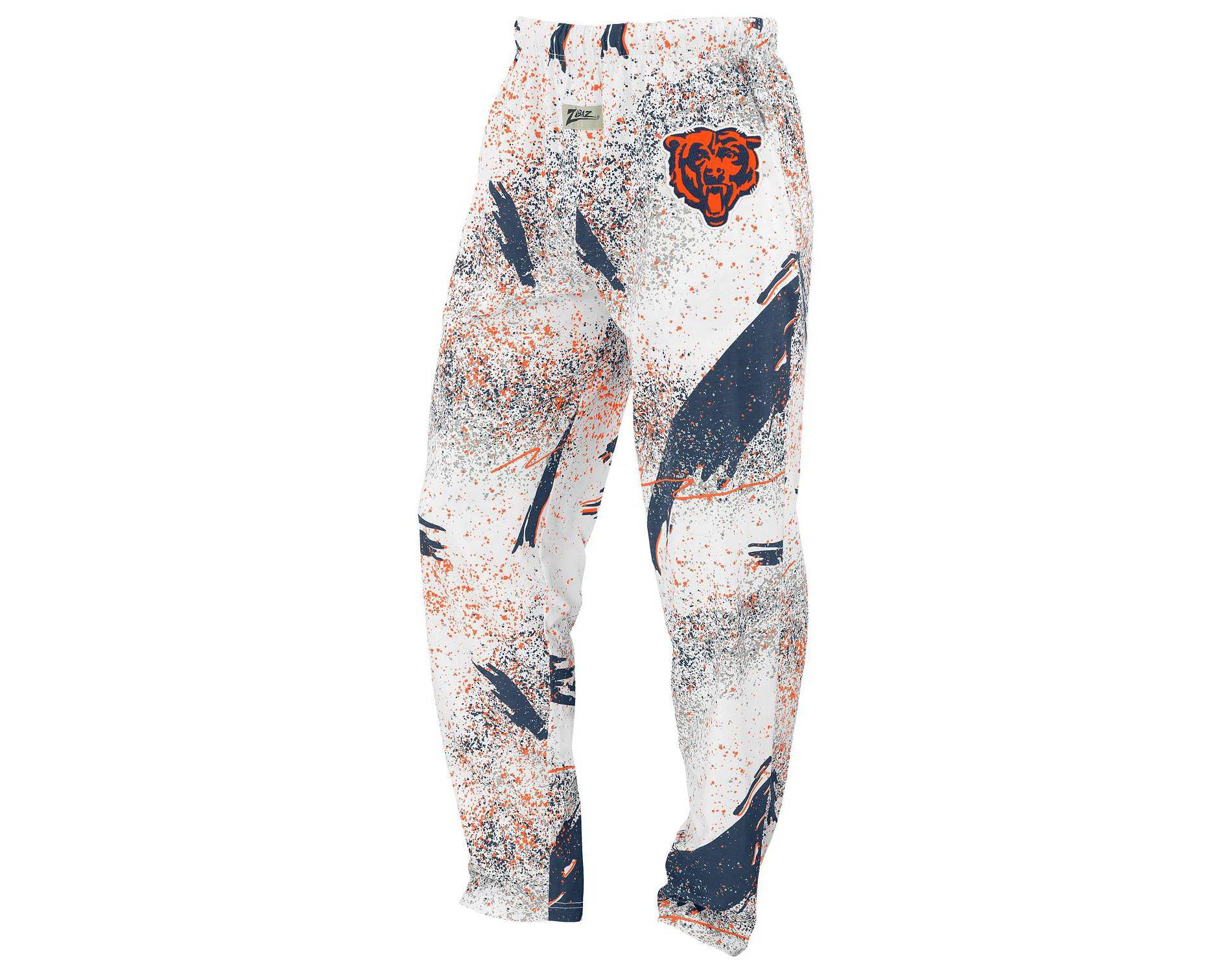 NFL Chicago Bears Zubaz Men's Confetti Screen Print Pants
