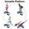BestParts 550LB Adjustable Aerobic Stepper w/2 Risers - High-Density ABS, Gray - 2 of 4