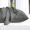 300 Thread Count Rayon From Bamboo Solid Set of 2 Pillowcase Set by Blue Nile Mills - 4 of 4