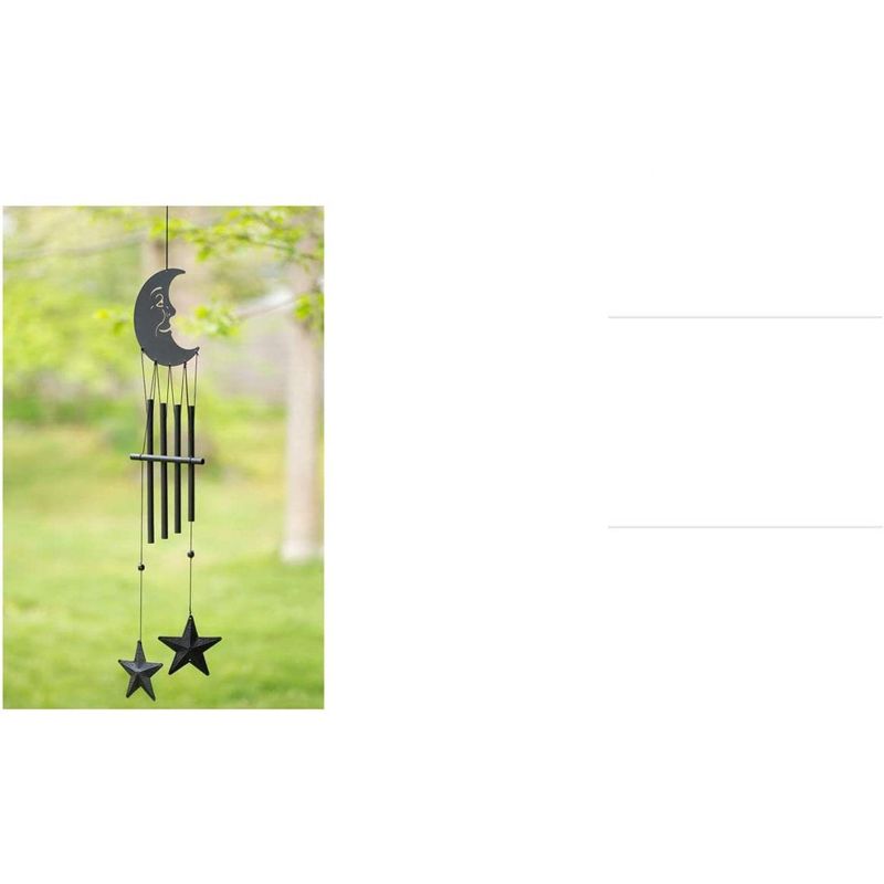 Dawhud Direct 24" H Moon and Stars Wind Chimes, 3 of 6
