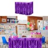 Unique Bargains Adhesive Metallic Tassels Disposable Wedding Party Table Skirts 6 Pcs - 3 of 4