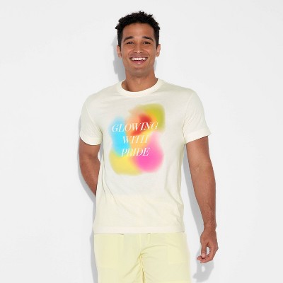 Pride Adult Short Sleeve 'Glowing With Pride' T-Shirt - Ivory
