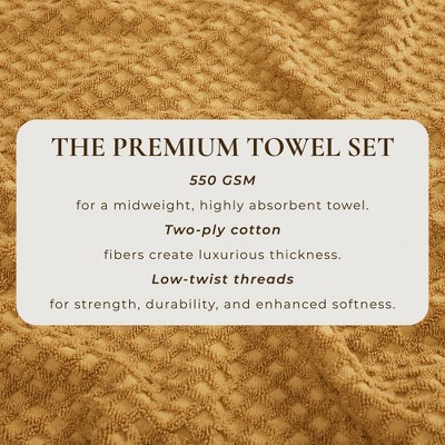 Marigold Cotton Bath Towel Set for Kids (Pack of 4)