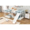 Full and Twin Size L-Shaped Bunk Bed with Slide and Short Ladder - 4 of 4