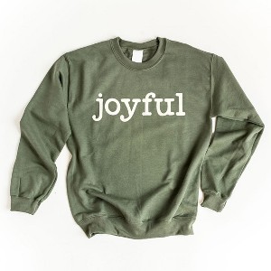 Simply Sage Market Women's Graphic Sweatshirt Joyful Bold Puff Print - 1 of 4