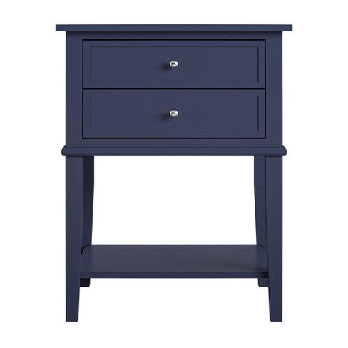 Ameriwood Home Franklin Accent Table With 2 Drawers, Navy : Target