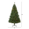 Nearly Natural 8-ft Northern Tip Artificial Christmas Tree with 450 Clear LED Lights - 2 of 4