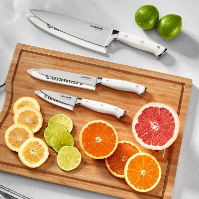 Cuisinart Classic White Triple Rivet 6pc Chef Set with Blade Guards missing one