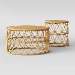 Jewel Round Coffee and Side Table Set Natural - Threshold™