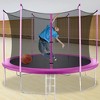 FDW 8/10/12/14FT Trampoline with Enclosure Net Outdoor Jump Rectangle Trampoline - ASTM Approved-Combo Bounce Exercise Trampoline for Kids and Adults - 2 of 4