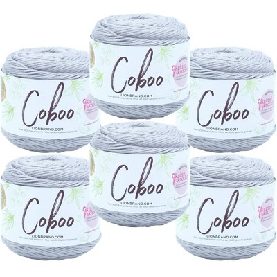 6pk Coboo Yarn Silver - Lion Brand Yarn