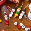 Joyfy 173-Piece Christmas Wooden Bead Craft Kit - Make 30+ Hanging Ornaments (Snowman, Santa, Elf) for DIY Holiday Decor & Activities - 2 of 4