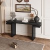 Okak 66IN Minimalist Console Table with Wood Veneering, Extra Wide Entryway Table with Thick Tabletop, Accent Table for Hallway, Living Room - 2 of 4