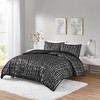 Gracie Mills Maelona Metallic Print Faux Fur Duvet Cover Set - 2 of 4