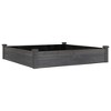 VidaXL Garden Raised Bed with Liner Gray 47.2 in.x47.2 in.x9.8 in. Solid Wood Fir - 2 of 4
