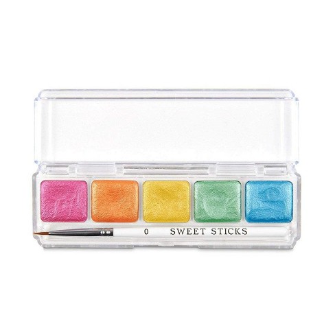 Sweet Sticks Edible Art Metallic Rainbow Mini Palette, 5 Colors : Target
