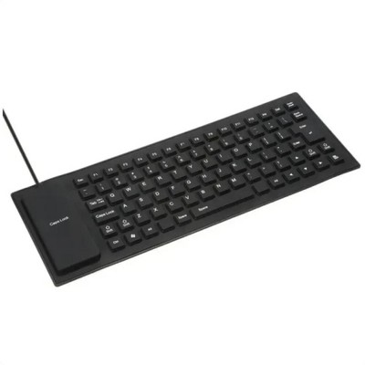 Wikineon Waterproof Silicone Keyboard - Foldable, Flexible Full-Size Design with USB Connectivity: Dustproof & Dirtproof for Versatile Use