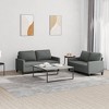 vidaXL Sofa Set with Cushions Sectional Sofa Couch for Living Room Fabric - 2 of 4