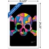 Trends International Jason Naylor - Color Skull Framed Wall Poster Prints - 3 of 4