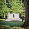 Costway Patio Swing Chair 2-Person Hanging Seat Outdoor Wicker Loveseat Cushioned Porch - 2 of 4