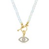 Ross-Simons 3.5-4mm Opal Bead Charm-Compatible Toggle Necklace in 18kt Gold Over Sterling - 3 of 4