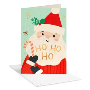 Christmas Card for Kids' 'Ho Ho Ho Jolly Santa' Includes Envelope - 1 of 4