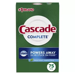 Cascade Powder Dishwasher Detergent - Fresh Scent -  75oz