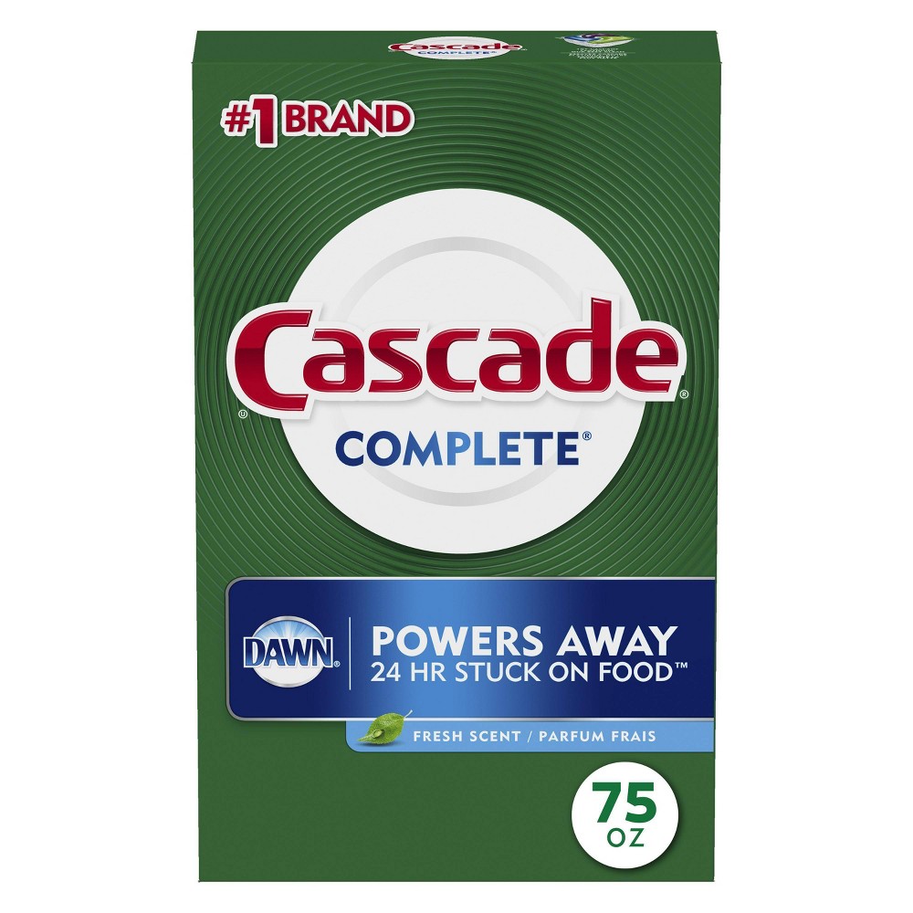 Cascade Powder Dishwasher Detergent - Fresh Scent - 75oz