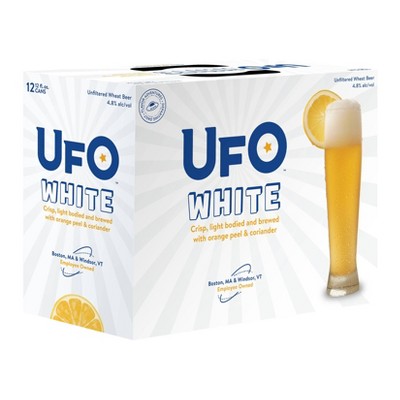 UFO White Unfiltered Wheat Beer - 12pk/12 fl oz Cans