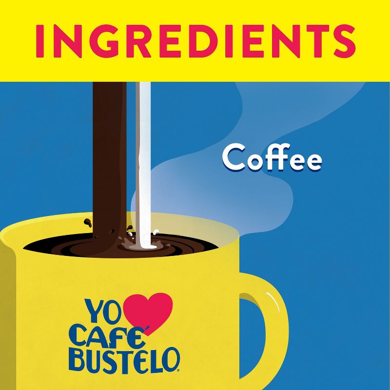 Cafe Bustelo Espresso Style Whole Bean Dark Roast Coffee - 16oz, 5 of 9