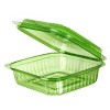 Eco-Products 8" x 8" x 3" Clamshell Container Green PLA Eco-Products - Case of 160 - 2 of 3