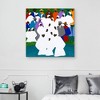Masterpiece Art Gallery 35"x35" Wade In Da Wata by Synthia Saint James Canvas Art Print: Modern Unframed Vertical Wall Canvas - 3 of 4