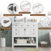 36'' Bathroom Vanity, Modern Bathroom Storage Cabinet with 2 Soft Closing Doors and 6 Drawers - ModernLuxe - 4 of 4