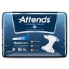 Attends Overnight Extended Wear Brief, Heavy Absorbency, White, Medium (32" - 44"), 18 Count - 2 of 4