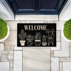 Stupell Industries Black & Cream Cactus Welcome Printed Outdoor Door Mat, design by Deane Beesley, 18"x30" - 3 of 4