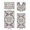 Medallion Collection 4 Piece 100% Cotton Tufted Bathroom Rug Set  with Non-Slip Backing, Machine Washable, Tumble Dry Bath Mat - 2 of 4