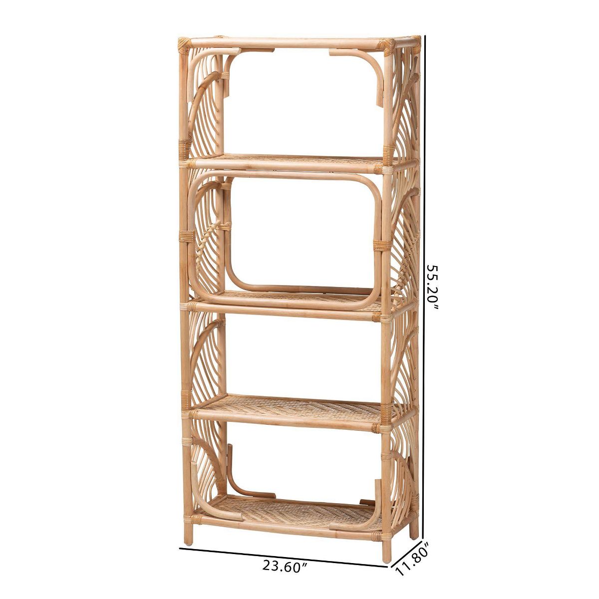 bali & pari Baara Natural Rattan 4  Tier Display Shelf Natural - thumbnail 7