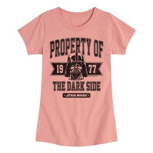 Girls' - Star Wars - Property Of The Dark Side Fitted Short Sleeve Graphic T-Shirt - 1 of 3