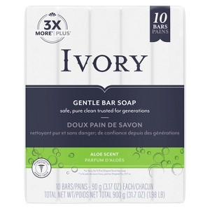 Ivory Gentle Bar Soap Original Scent 3.17 Oz., 10 Count - 1 of 4