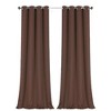 GoodGram 2 Pack Hotel Thermal Grommet 100% Blackout Window Curtain Panels - 2 of 2