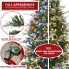 Casafield Pre-Lit Slim Aspen Fir Artificial Christmas Tree with White & Multicolored LED Lights, Sturdy Stand - 2 of 4