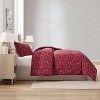 Nestl Modern Comforter Set, 3 Piece Botanical Bedding Set, Reversible Comforter Bed Set - 2 of 4